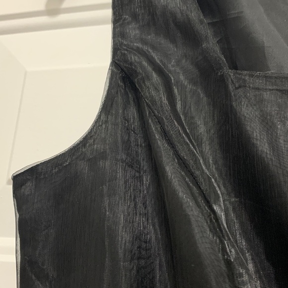 Signature by Sangria Black Midi Dress Size 6 - Picture 3 of 6